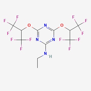 N-ethyl-4,6-bis[(1,1,1,3,3,3-hexafluoropropan-2-yl)oxy]-1,3,5-triazin-2-amine