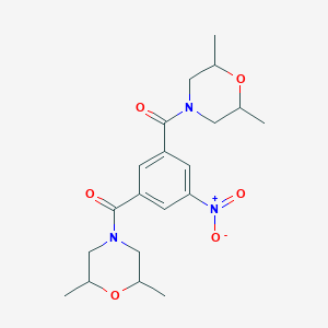 (5-Nitrobenzene-1,3-diyl)bis[(2,6-dimethylmorpholin-4-yl)methanone]