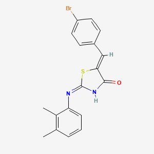 (5Z)-5-(4-bromobenzylidene)-2-[(2,3-dimethylphenyl)amino]-1,3-thiazol-4(5H)-one