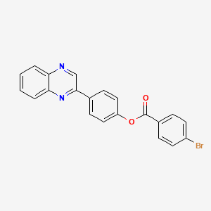 4-(Quinoxalin-2-yl)phenyl 4-bromobenzoate