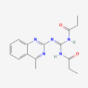 N-[(Z)-[(4-methylquinazolin-2-yl)amino](propanoylamino)methylidene]propanamide