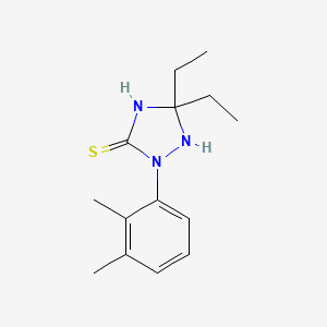 2-(2,3-Dimethylphenyl)-5,5-diethyl-1,2,4-triazolidine-3-thione