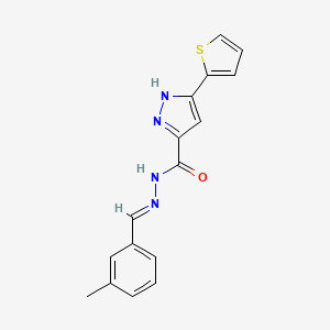 N'-(3-Methylbenzylidene)-3-(2-thienyl)-1H-pyrazole-5-carbohydrazide