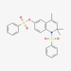 2,2,4-Trimethyl-1-(phenylsulfonyl)-1,2-dihydroquinolin-6-yl benzenesulfonate