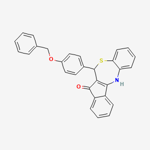 6-[4-(benzyloxy)phenyl]-6,12-dihydro-5H-benzo[b]indeno[1,2-e][1,4]thiazepin-5-one