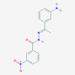 N'-[1-(3-aminophenyl)ethylidene]-3-nitrobenzohydrazide