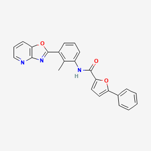 N-[2-methyl-3-([1,3]oxazolo[4,5-b]pyridin-2-yl)phenyl]-5-phenylfuran-2-carboxamide