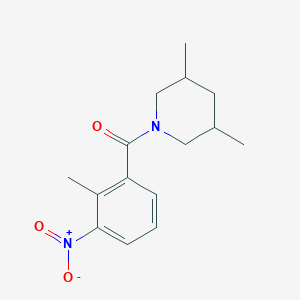 (3,5-Dimethylpiperidin-1-yl)(2-methyl-3-nitrophenyl)methanone