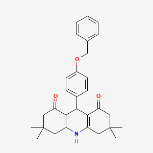 9-[4-(benzyloxy)phenyl]-3,3,6,6-tetramethyl-3,4,6,7,9,10-hexahydro-1,8(2H,5H)-acridinedione