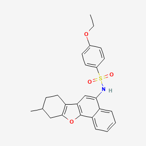 4-ethoxy-N-(9-methyl-7,8,9,10-tetrahydrobenzo[b]naphtho[2,1-d]furan-5-yl)benzenesulfonamide