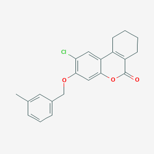 2-chloro-3-[(3-methylbenzyl)oxy]-7,8,9,10-tetrahydro-6H-benzo[c]chromen-6-one