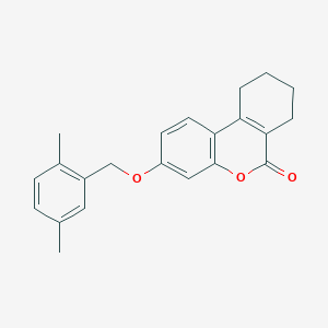 3-[(2,5-dimethylbenzyl)oxy]-7,8,9,10-tetrahydro-6H-benzo[c]chromen-6-one