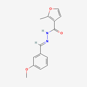 N'-[(E)-(3-methoxyphenyl)methylidene]-2-methylfuran-3-carbohydrazide