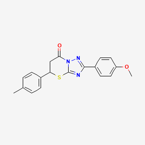 2-(4-methoxyphenyl)-5-(4-methylphenyl)-5,6-dihydro-7H-[1,2,4]triazolo[5,1-b][1,3]thiazin-7-one