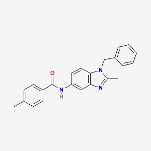 N-(1-benzyl-2-methyl-1H-benzimidazol-5-yl)-4-methylbenzamide