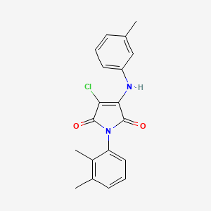 3-chloro-1-(2,3-dimethylphenyl)-4-[(3-methylphenyl)amino]-1H-pyrrole-2,5-dione