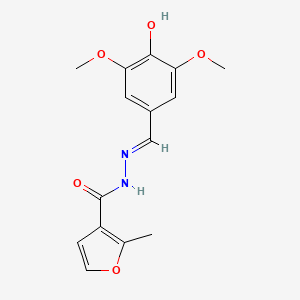 N'-[(E)-(4-hydroxy-3,5-dimethoxyphenyl)methylidene]-2-methylfuran-3-carbohydrazide