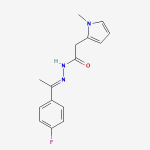 N'-[(1E)-1-(4-fluorophenyl)ethylidene]-2-(1-methyl-1H-pyrrol-2-yl)acetohydrazide