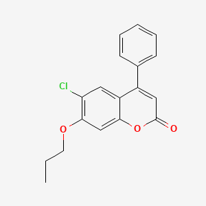 6-chloro-4-phenyl-7-propoxy-2H-chromen-2-one