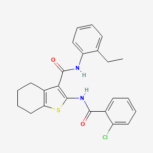 2-{[(2-chlorophenyl)carbonyl]amino}-N-(2-ethylphenyl)-4,5,6,7-tetrahydro-1-benzothiophene-3-carboxamide