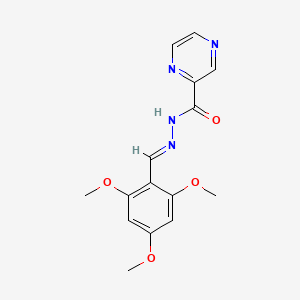 N'-[(E)-(2,4,6-trimethoxyphenyl)methylidene]pyrazine-2-carbohydrazide