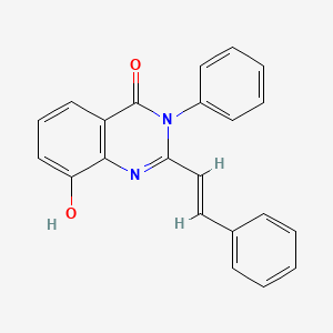 molecular formula C22H16N2O2 B1166043 4(3h)-Quinazolinone,8-hydroxy-3-phenyl-2-styryl- CAS No. 102468-01-9