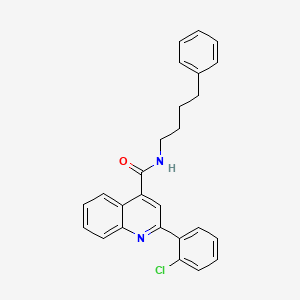 2-(2-chlorophenyl)-N-(4-phenylbutyl)quinoline-4-carboxamide