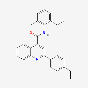 N-(2-ethyl-6-methylphenyl)-2-(4-ethylphenyl)quinoline-4-carboxamide