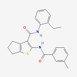 N-(2-ethylphenyl)-2-{[(3-methylphenyl)carbonyl]amino}-5,6-dihydro-4H-cyclopenta[b]thiophene-3-carboxamide