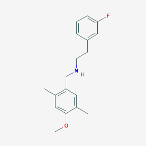 2-(3-fluorophenyl)-N-(4-methoxy-2,5-dimethylbenzyl)ethanamine