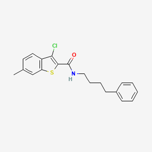 3-chloro-6-methyl-N-(4-phenylbutyl)-1-benzothiophene-2-carboxamide