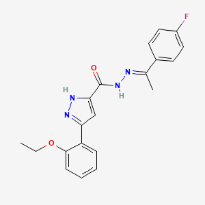 3-(2-ethoxyphenyl)-N'-[(1E)-1-(4-fluorophenyl)ethylidene]-1H-pyrazole-5-carbohydrazide