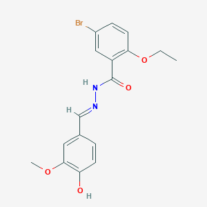 5-Bromo-2-ethoxy-N'-(4-hydroxy-3-methoxybenzylidene)benzohydrazide