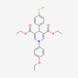 Diethyl 1-(4-ethoxyphenyl)-4-[4-(methylsulfanyl)phenyl]-1,4-dihydropyridine-3,5-dicarboxylate