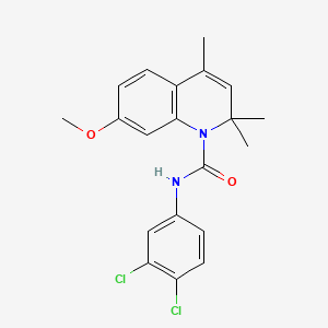 N-(3,4-dichlorophenyl)-7-methoxy-2,2,4-trimethylquinoline-1(2H)-carboxamide