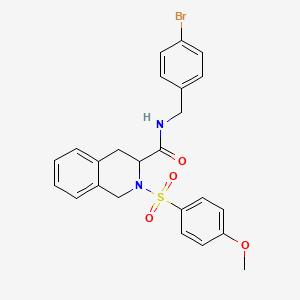 N-(4-bromobenzyl)-2-((4-methoxyphenyl)sulfonyl)-1,2,3,4-tetrahydroisoquinoline-3-carboxamide