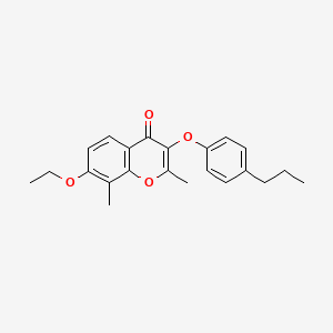 7-ethoxy-2,8-dimethyl-3-(4-propylphenoxy)-4H-chromen-4-one