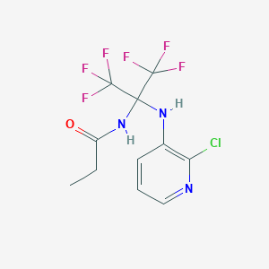 N-{2-[(2-chloropyridin-3-yl)amino]-1,1,1,3,3,3-hexafluoropropan-2-yl}propanamide