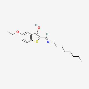 Benzothiophene-3(2H)-one, 5-ethoxy-2-octylaminomethylene-