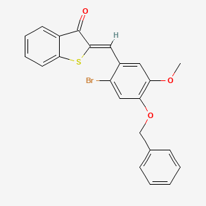 (2Z)-2-[4-(benzyloxy)-2-bromo-5-methoxybenzylidene]-1-benzothiophen-3(2H)-one