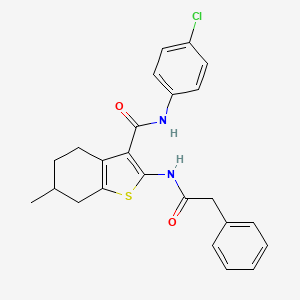 N-(4-chlorophenyl)-6-methyl-2-[(phenylacetyl)amino]-4,5,6,7-tetrahydro-1-benzothiophene-3-carboxamide