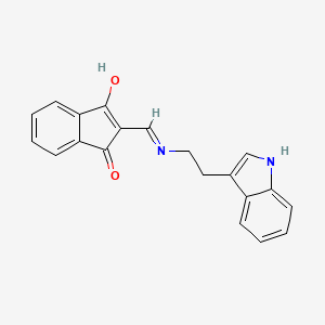 2-({[2-(1H-indol-3-yl)ethyl]amino}methylidene)-1H-indene-1,3(2H)-dione