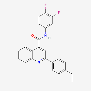 N-(3,4-difluorophenyl)-2-(4-ethylphenyl)quinoline-4-carboxamide