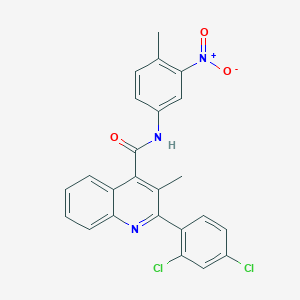 2-(2,4-dichlorophenyl)-3-methyl-N-(4-methyl-3-nitrophenyl)quinoline-4-carboxamide