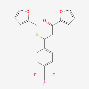 1-(2-Furyl)-3-(2-furylmethylthio)-3-[4-(trifluoromethyl)phenyl]propan-1-one