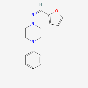 (Z)-1-(Furan-2-YL)-N-[4-(4-methylphenyl)piperazin-1-YL]methanimine