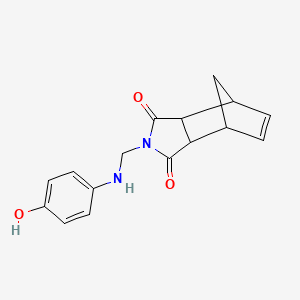 2-{[(4-hydroxyphenyl)amino]methyl}-3a,4,7,7a-tetrahydro-1H-4,7-methanoisoindole-1,3(2H)-dione