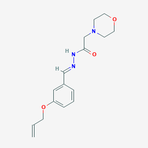 2-(Morpholin-4-YL)-N'-[(E)-[3-(prop-2-EN-1-yloxy)phenyl]methylidene]acetohydrazide