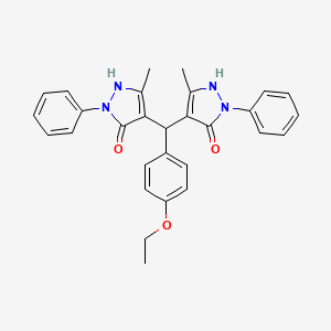 4,4'-[(4-ethoxyphenyl)methanediyl]bis(3-methyl-1-phenyl-1H-pyrazol-5-ol)