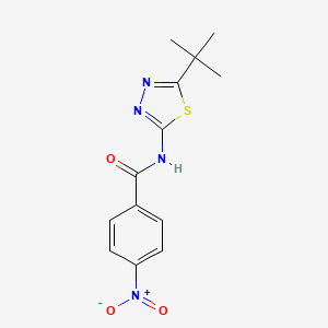 N-(5-tert-butyl-1,3,4-thiadiazol-2-yl)-4-nitrobenzamide